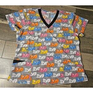 Divine Stretch by JDM Scrub Top Cats 2X